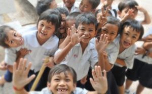 Happiness at school without logo
